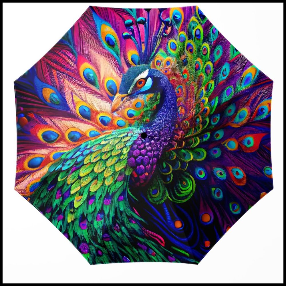 Compact Automatic Folding Umbrella Portable Light… - image 1